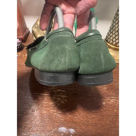 Sam & Libby Preppy Green Suede Casual Moccasins  Loafers 8 - Picture 10 of 14